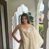 Ivory Zari Tissue Farshi Set with Delicate Handwork Detailing