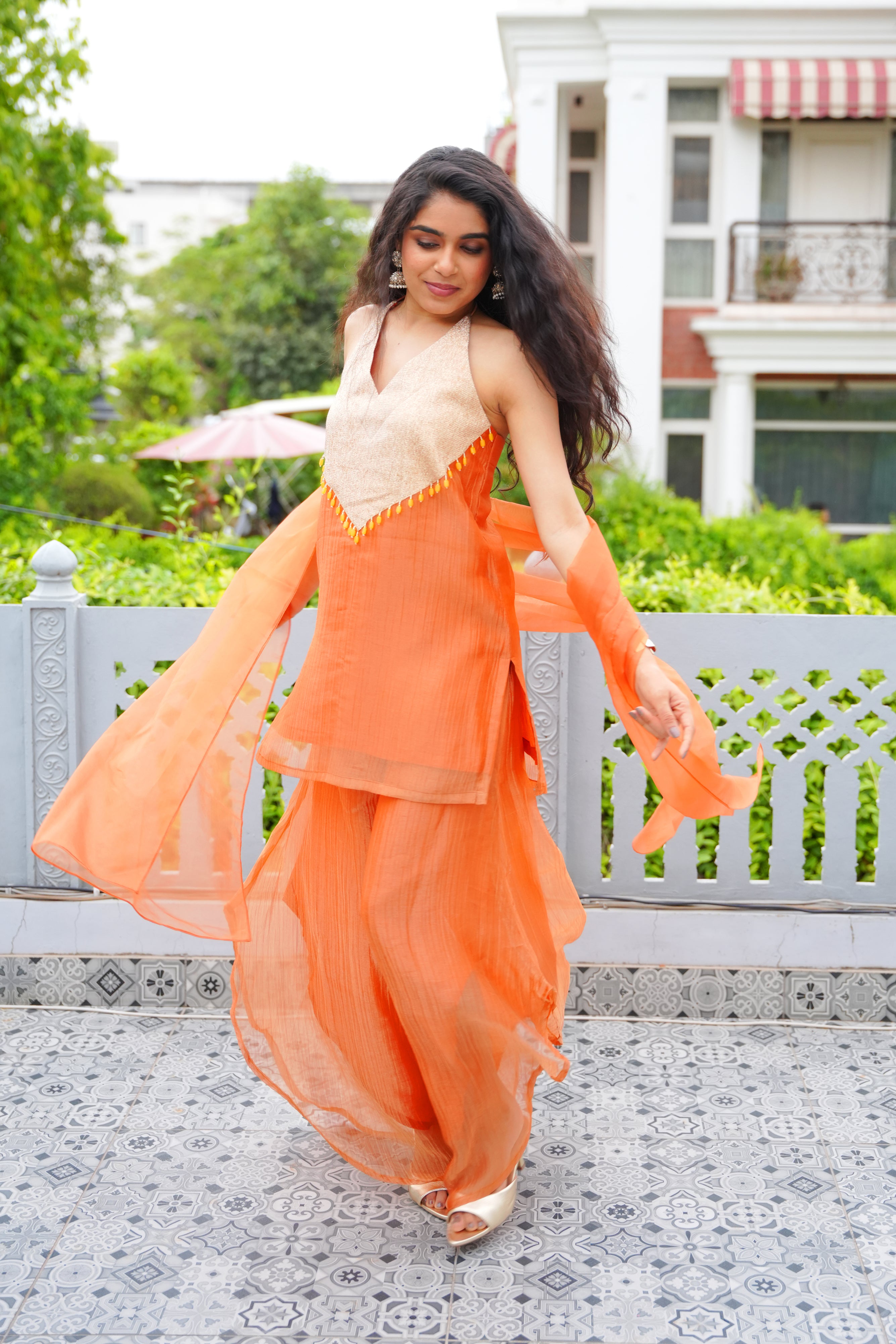 Tangerine Glow Co-ord Set