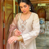 Champagne Gold Tissue Suit with Handwork detailing